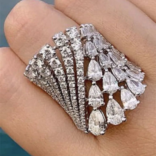 Full Round/Pear Cubic Zirconia Fashion Design Luxury