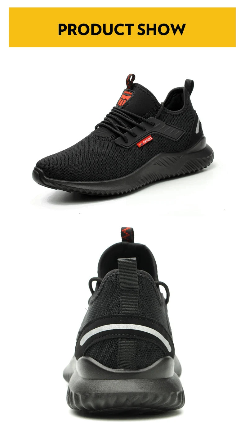 Mens Steel Toe Safety Shoes Puncture-Proof