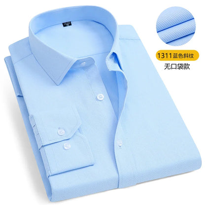 Mens Long-sleeved Non-ironing Anti-wrinkle Shirts