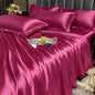 Silk Duvet Cover Bed Sheet Pillowcase Luxury