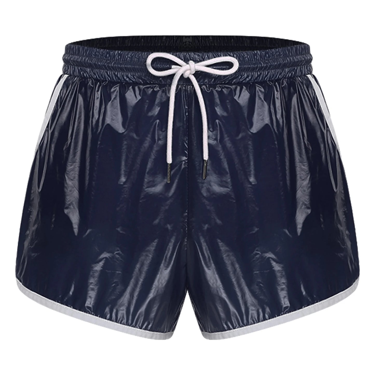 Mens Drawstring Waterpoof Swimming Trunks With Pockets
