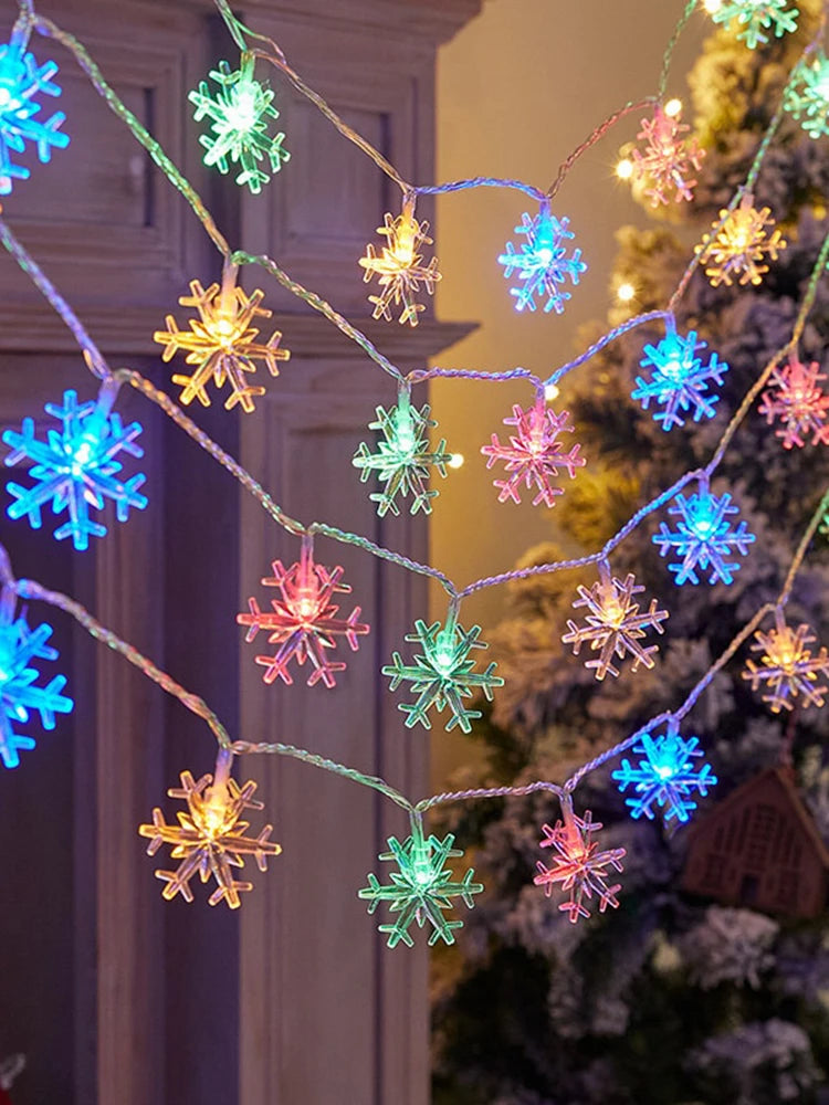 Snowflake USB Plug Christmas Tree Light Aesthetic