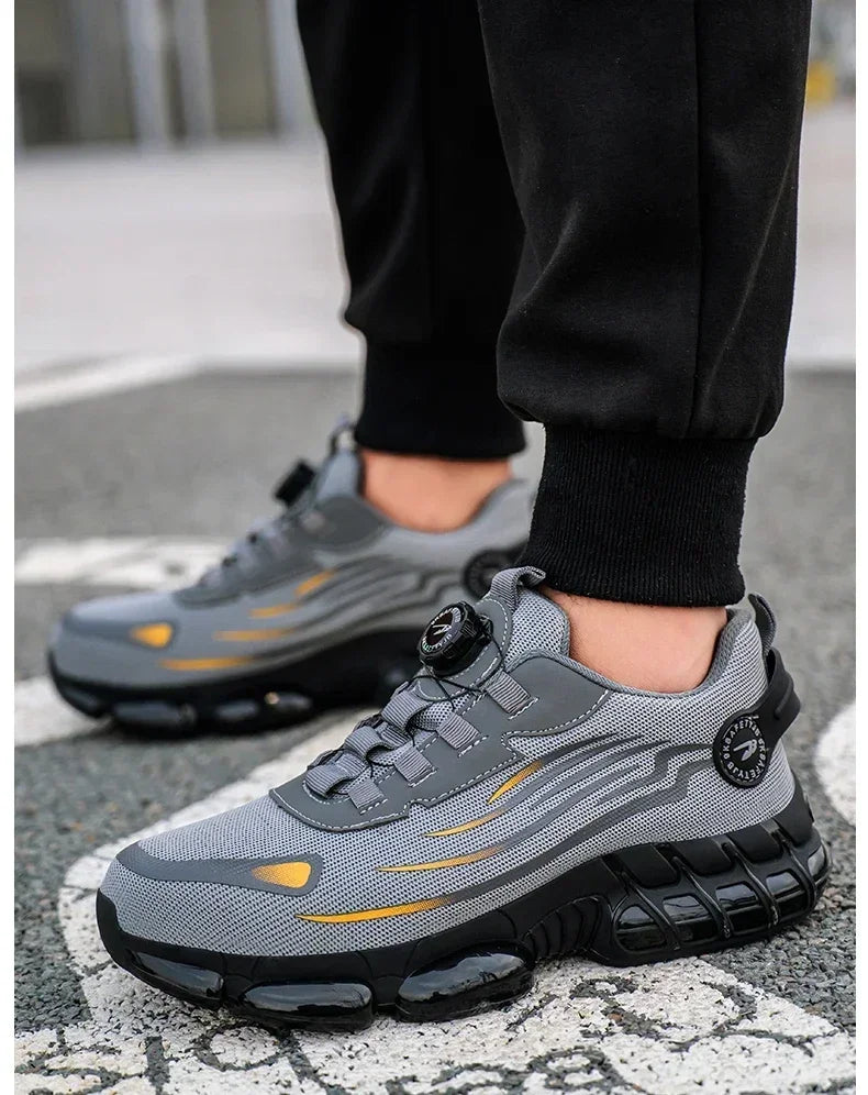 Safety Shoes Men Anti-smash Anti-puncture Work Shoes