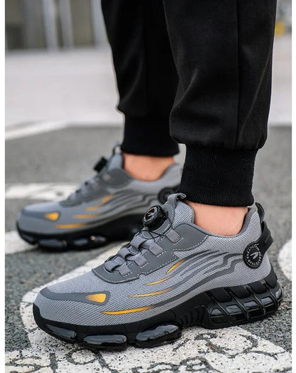 Safety Shoes Men Anti-smash Anti-puncture Work Shoes