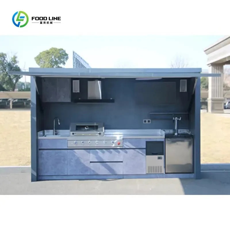 Outdoor Kitchen Pods BBQ Cooking Cabin with Electrical