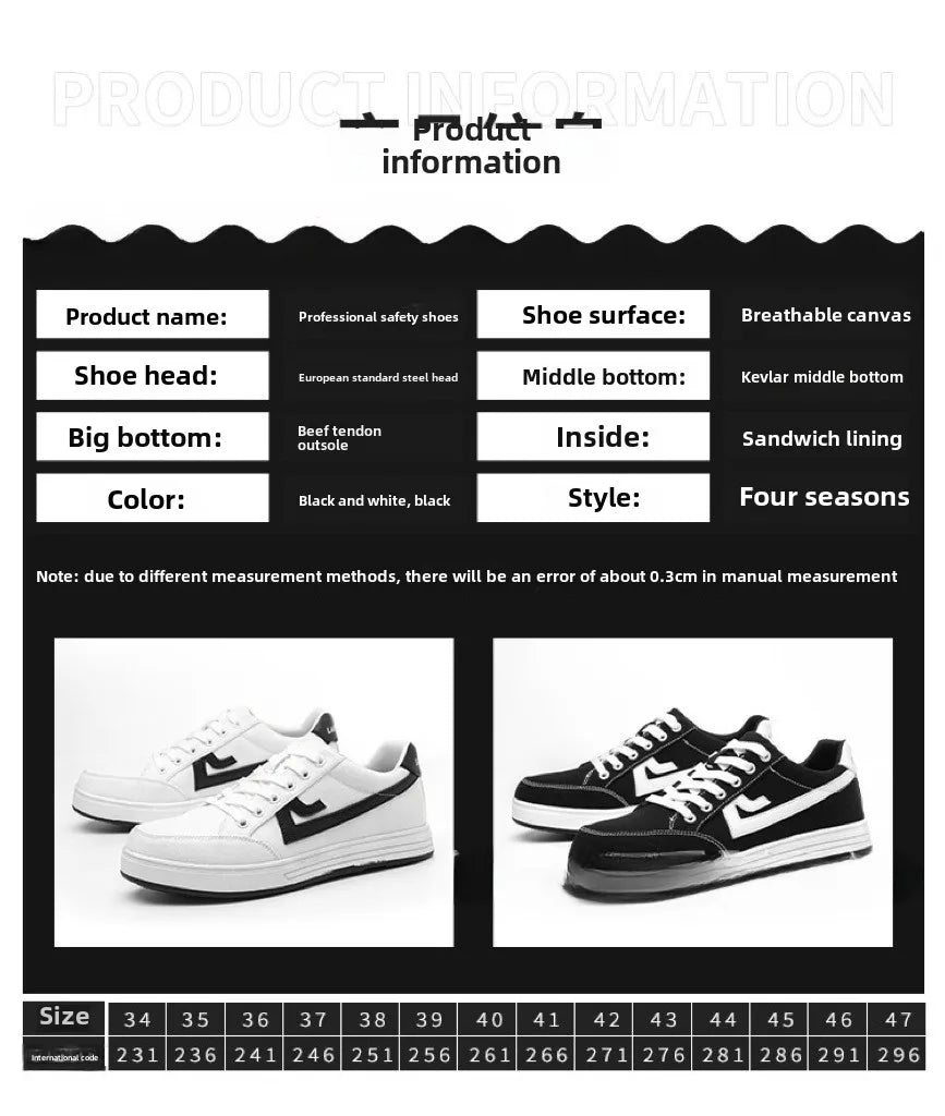 Labor Protection Shoes With Steel Toe Caps