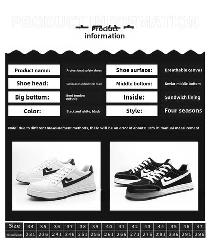 Labor Protection Shoes With Steel Toe Caps