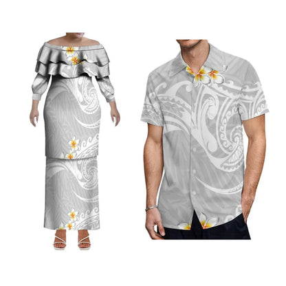 Women/Men Island Sunset Slim Customizable Samoa Hawaii Design