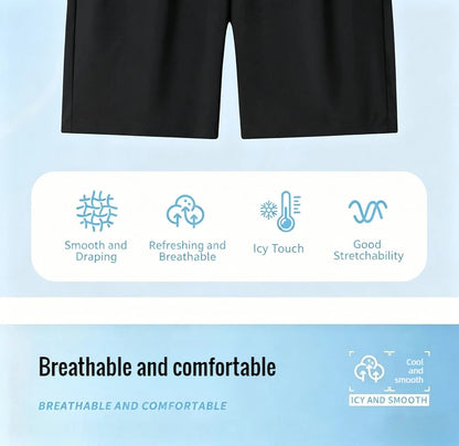 Silk Shorts Knee Length Bermuda Quick Dry