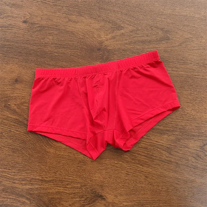 4PCS Sexy Men Brief Summer Breathable Underwear