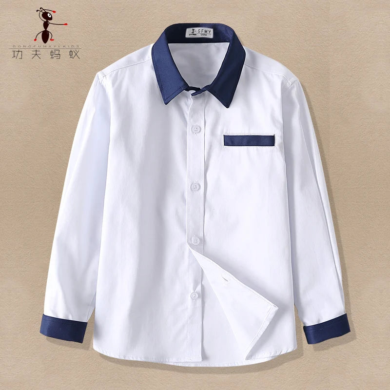 Boy Long Sleeve Plaid Shirts