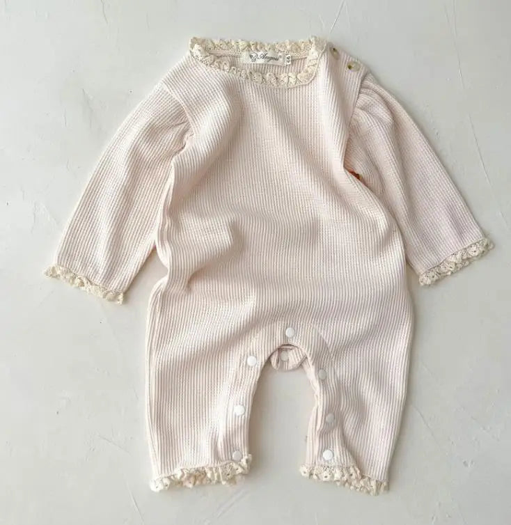 Baby Girls Knitting Romper Red Fashion