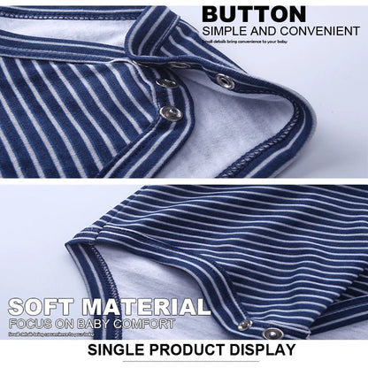 5 Pcs Boys/Girls Fashion Cartoon Short Sleeve Onesies