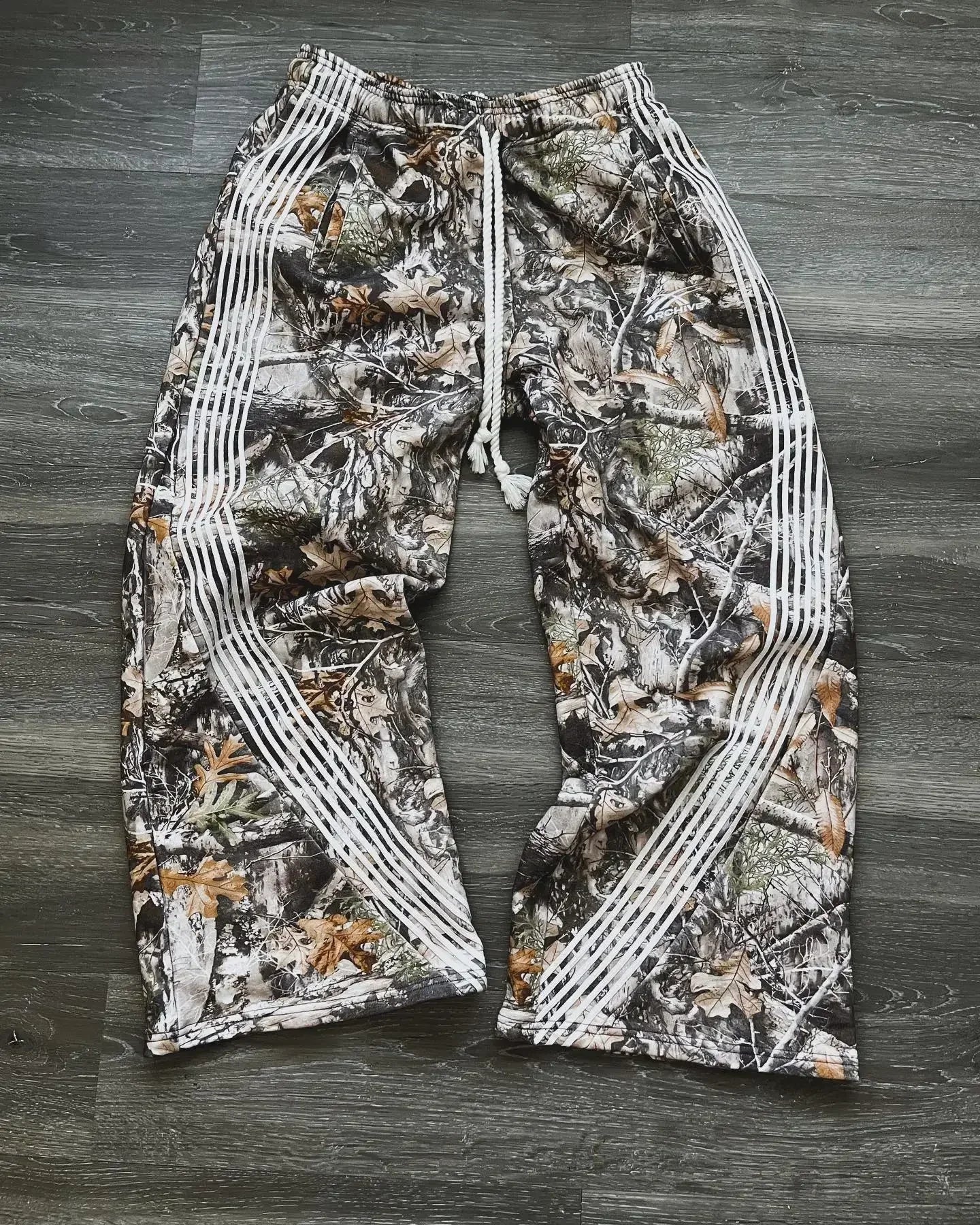 American Sweatpants Mens Gothic Hip Hop Baggy Elastic Waist