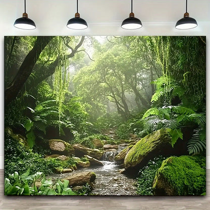 Wood Pine Frame, Interior Art Mural, Decor