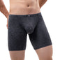Men's Long Leg Boxer Briefs Sexy Bulge Trunks