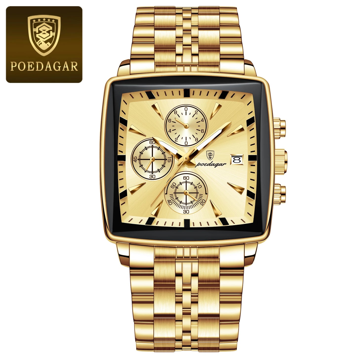 POEDAGAR Top Luxury Male Wristwatch Waterproof