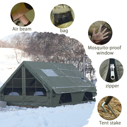 Quick Setup Inflatable Camping Tent, Waterproof
