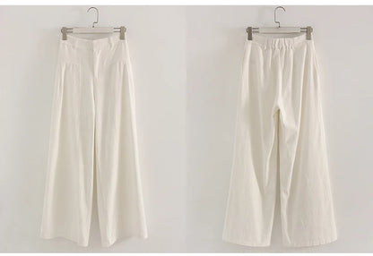 Women Wide Leg Formal Straight Leg Pants