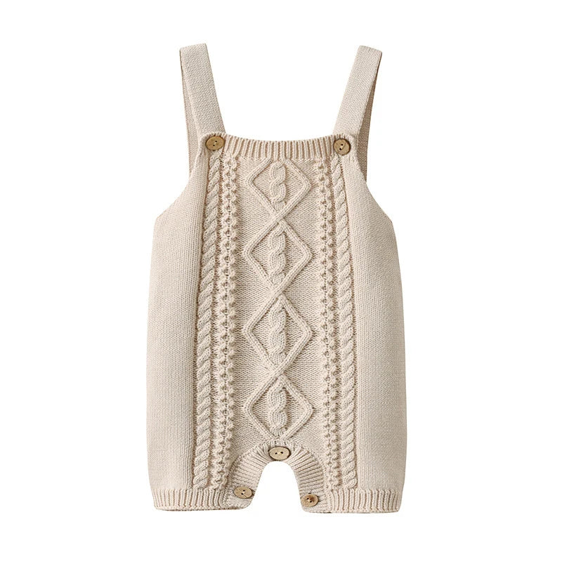 Newborn Baby Girl/Boys Sleeveless Knit Rompers