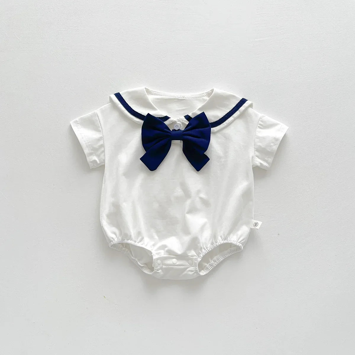 Baby Girls Rompers Sailor Collar Bodysuits