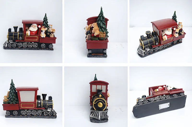 Santa Claus Statue Home Resin Sculpture Decoration