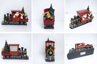 Santa Claus Statue Home Resin Sculpture Decoration