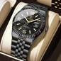 POEDAGAR High Quality Men Waterproof Luminous  Watch