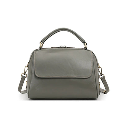 Genuine Leather Boston Tote Handbags For Women