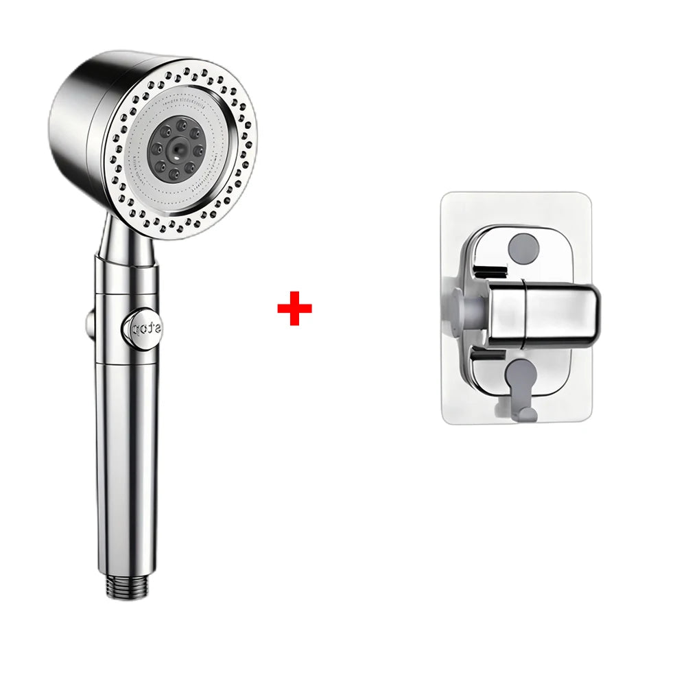 5 Modes Spray Water Shower Head Handheld Spa
