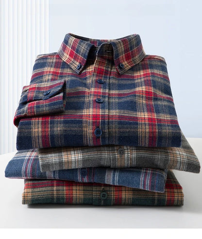 Men's, Plaid Casual Jacket, Anti-Wrinkle, Multi-Color