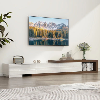 Extendable TV Stand for Up to 120"TV, Wood