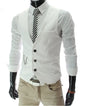 Mens Dress Vests Slim Fit Casual Formal