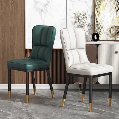 Italian Backrest Luxury Dining Chair Modern Retro