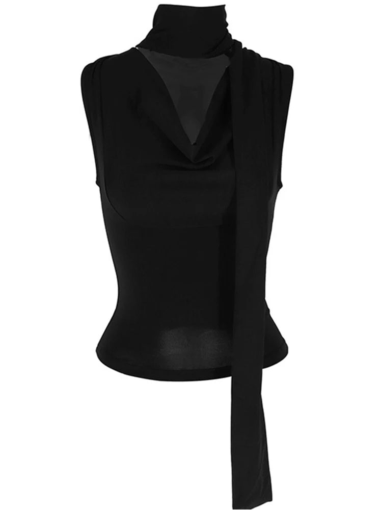 Sexy Sleeveless V-Neck Lady Top Fashion Slim