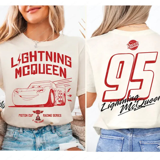Lightning Mcqueen Shirt Piston Cup Champion Tee