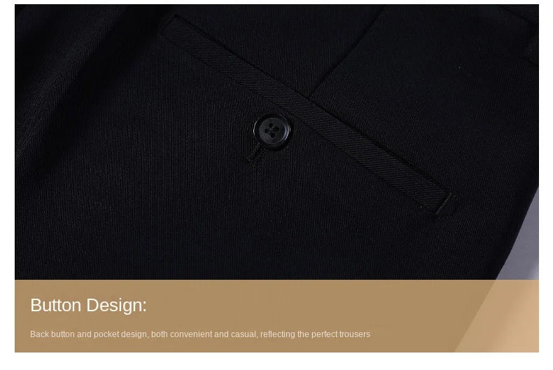 Double Pleated Waist Fleece Winter Suit Pants