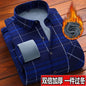 American Vintage Thickened Warm Plaid Shirt Mens