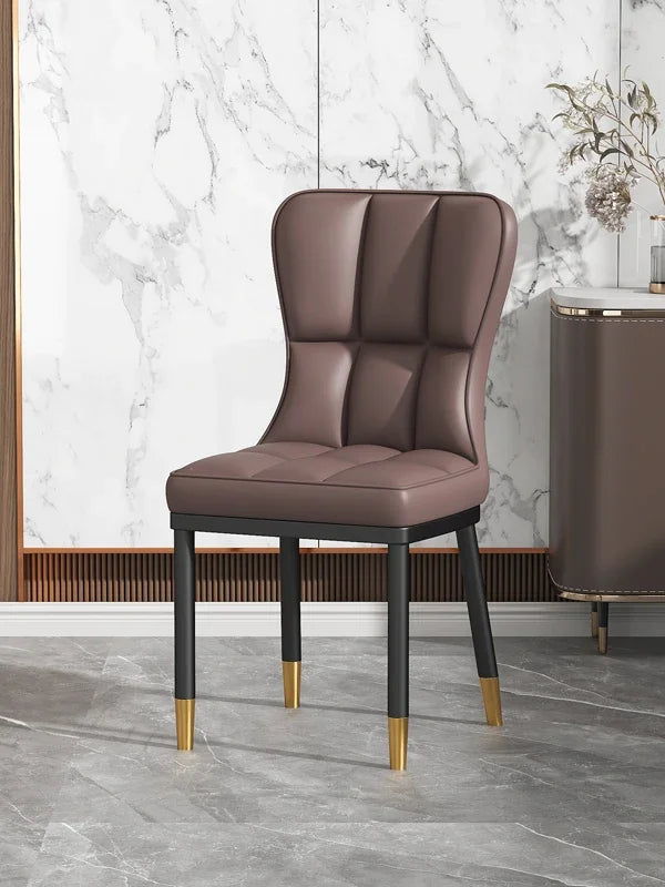 Italian Backrest Luxury Dining Chair Modern Retro