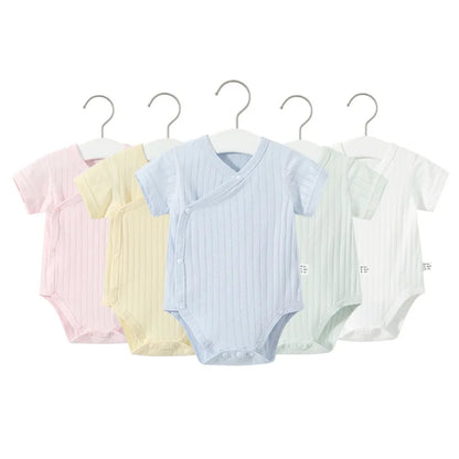 2Pcs Newborn Baby Girls Romper Pure Cotton Bodysuit