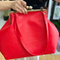 VINTAGE Artificial Leather Bag Large Clutch Handbag
