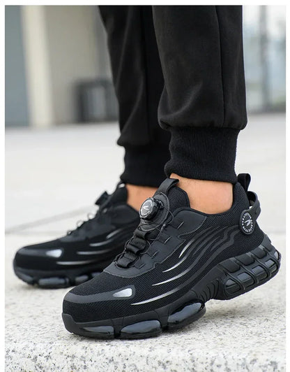 Safety Shoes Men Anti-smash Anti-puncture Work Shoes