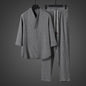 2 Pcs Mens Fashion Trend Solid Color Loose Sport