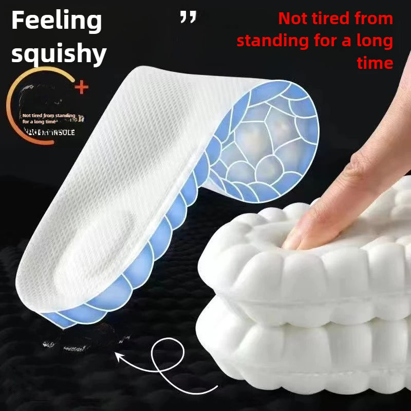 Men/Women Thick Sports Insoles Padded with Anti Odor