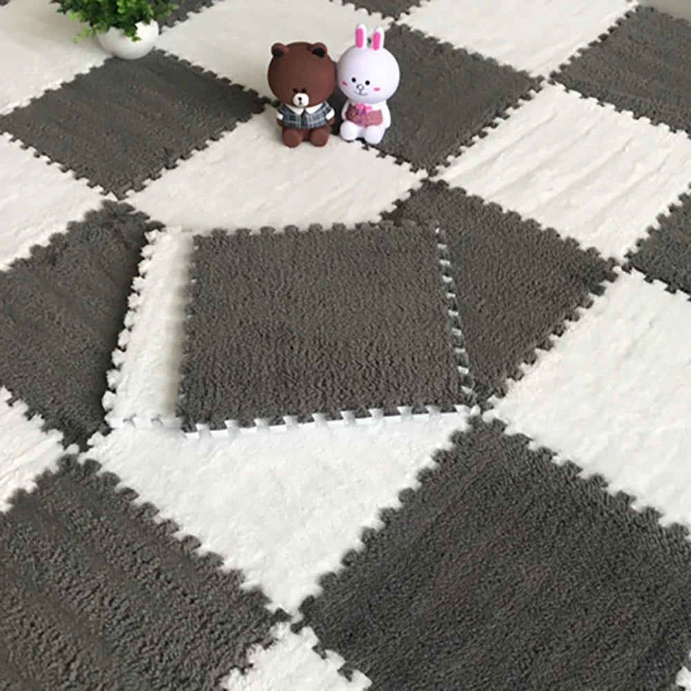 Soft Plush Foam Puzzle Carpet Warm Play Mats