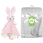 Personalized Baby Security Blanket Comforter Tags Rattles