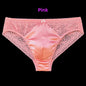 Sexy Men's Silk Comfortable Mid-Waist Ribbed Design