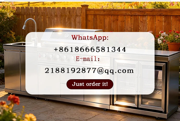 Cooktop Sink Fridge Rolling Movable Grill Wheels