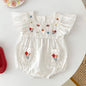 Infant Baby Girls Embroider Sleeveless Rompers