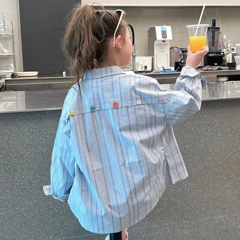 Stylish Lightweight Long Sleeve Tween Girls Shirt